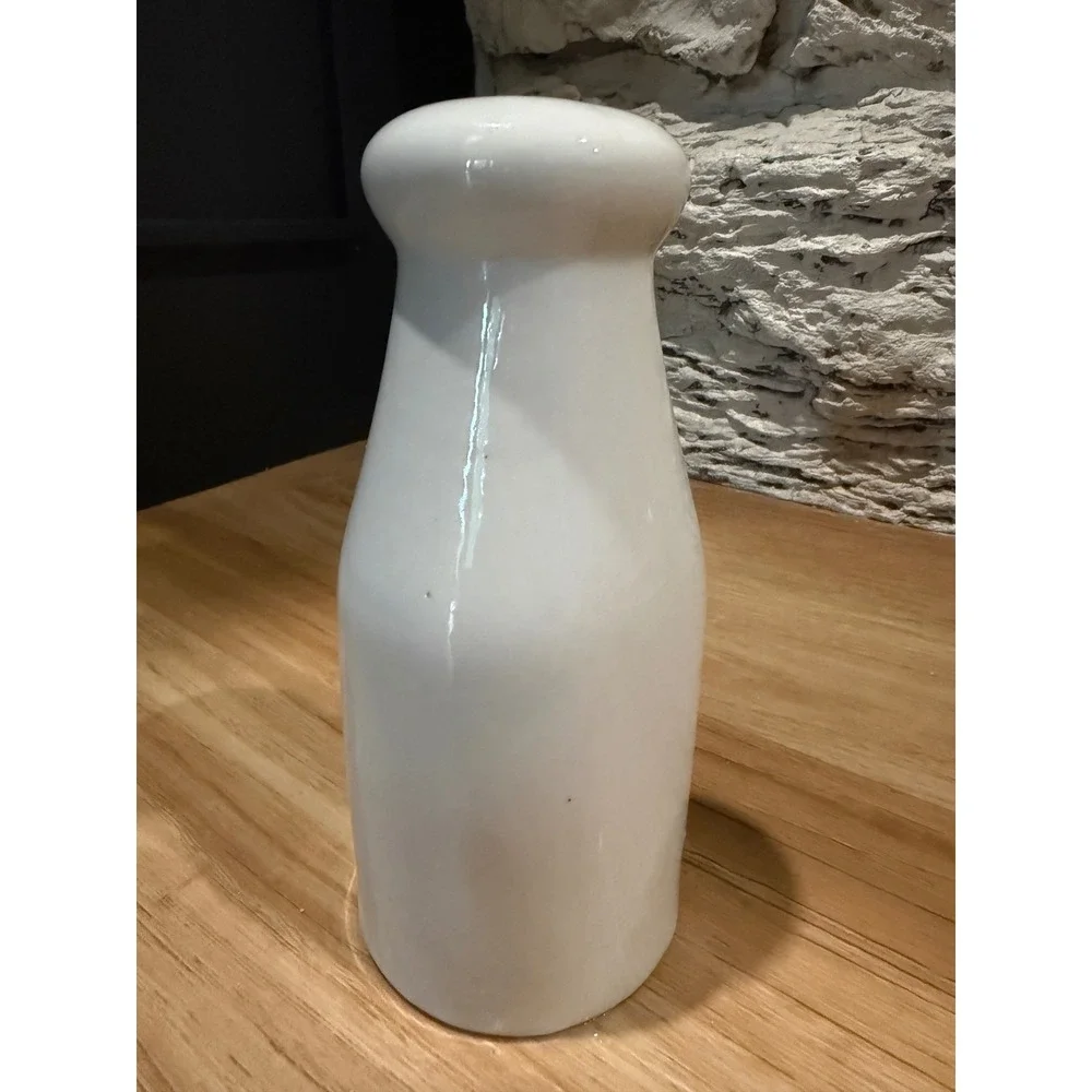 Vintage Bless This House Rooster Milk Bottle Ceramic Salt Pepper Shaker Single